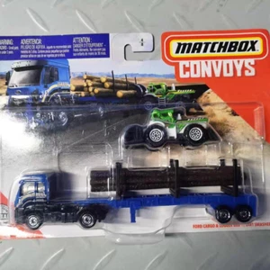 Matchbox Convoy Ford Cargo Truck and Logger Bed - Dirt Smasher 2019 - Picture 1 of 7