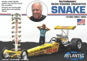 Atlantis 1/24 Don Prudhomme Snake Rear Engine Dragster Plastic Model Kit M7528 - Picture 1 of 1