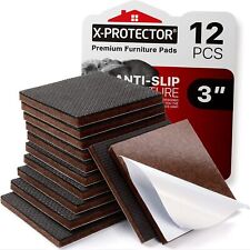 X-PROTECTOR Non Slip Furniture Pads – 12 Premium Furniture Grippers 3"! Best ...
