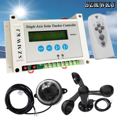 Einachsiger Solar Tracker Controller + Windsensor + Lichtsensor + IR Fernbedienung SJ - Bild 1 von 4