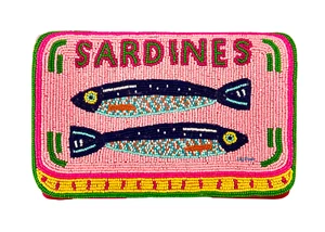 Lily Posh Sardines Crossbody Clutch Bag, Sardine in Tin Can Clutch, Fish, NEW - Picture 1 of 4