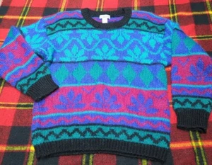 Vintage Gallagher Sweater WomensbMohair Pullover 90s Sz L - Picture 1 of 4