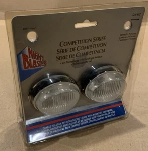 Night Blaster 2 Piece 12 Volt Quartz Halogen Off Road Racing Lights - Clear Lens - Foto 1 di 6