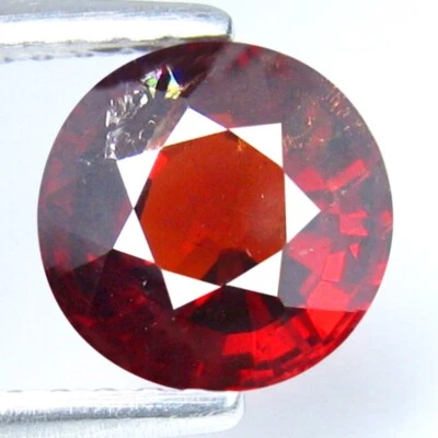 1.69 CT STUNNING 6.9 MM ROUND UNHEATED 100% NATURAL SPESSARTITE GARNET GEM - Image 1 of 3