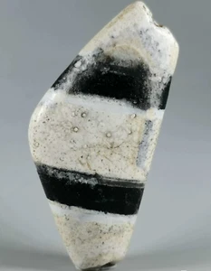 Cuentas de piedra de ágata tibetana del Himalaya pura dzi Nepal cuentas a rayas CHUNG ZI - Imagen 1 de 9