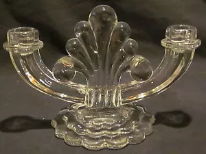 Candelabro Heisey Crystolite 2-Lite - Foto 1 di 1