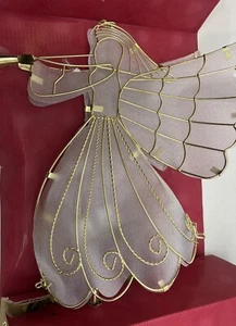 Vintage Kmart  LIGHTED ANGEL TREE TOPPER 9"X10.5, Christmas Tree Angel - Picture 1 of 7