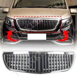 Parachoques delantero cromado para Mercedes-Benz W447 Metris MAYBACH Look 2016-2023 - Imagen 1 de 13