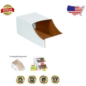 Compact 6"x12"x4.5" Oyster White Storage Bins - 50 Pack for Clutter-Free Spaces - Picture 1 of 4
