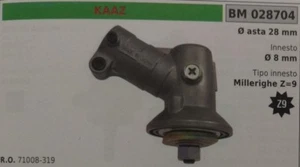 71008-319 Bevel Gear Brush Cutter KAAZ Ø 28 Spline Z=9 Insertion 8mm - Picture 1 of 1