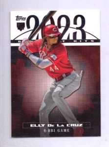 2024 Topps Series 1 #23GH-25 Elly De La Cruz 2023 Greatest Hits Reds - Picture 1 of 2