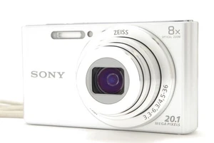 Sony Cyber Shot DSC W830 Digital Camera 20.1MP 8x Zoom Silver with Case - Picture 1 of 12