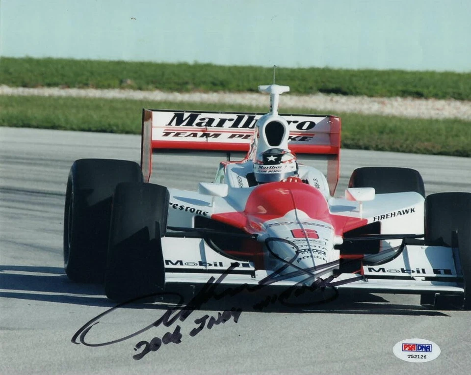 SAM HORNISH JR SIGNED AUTOGRAPH 8X10 PHOTO - RARE INDY CAR IMAGE W/ INSC! PSA - Image 1 of 1