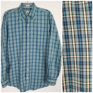 Peter Millar Herren Large Langarm Baumwolle Button Down Freizeithemd kariert - Bild 1 von 11