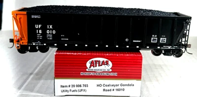 ATLAS HO SCALE COALVEYOR GONDOLA W/ LOAD UTILITY FUELS (UFIX) 20006703 - Image 1 of 3