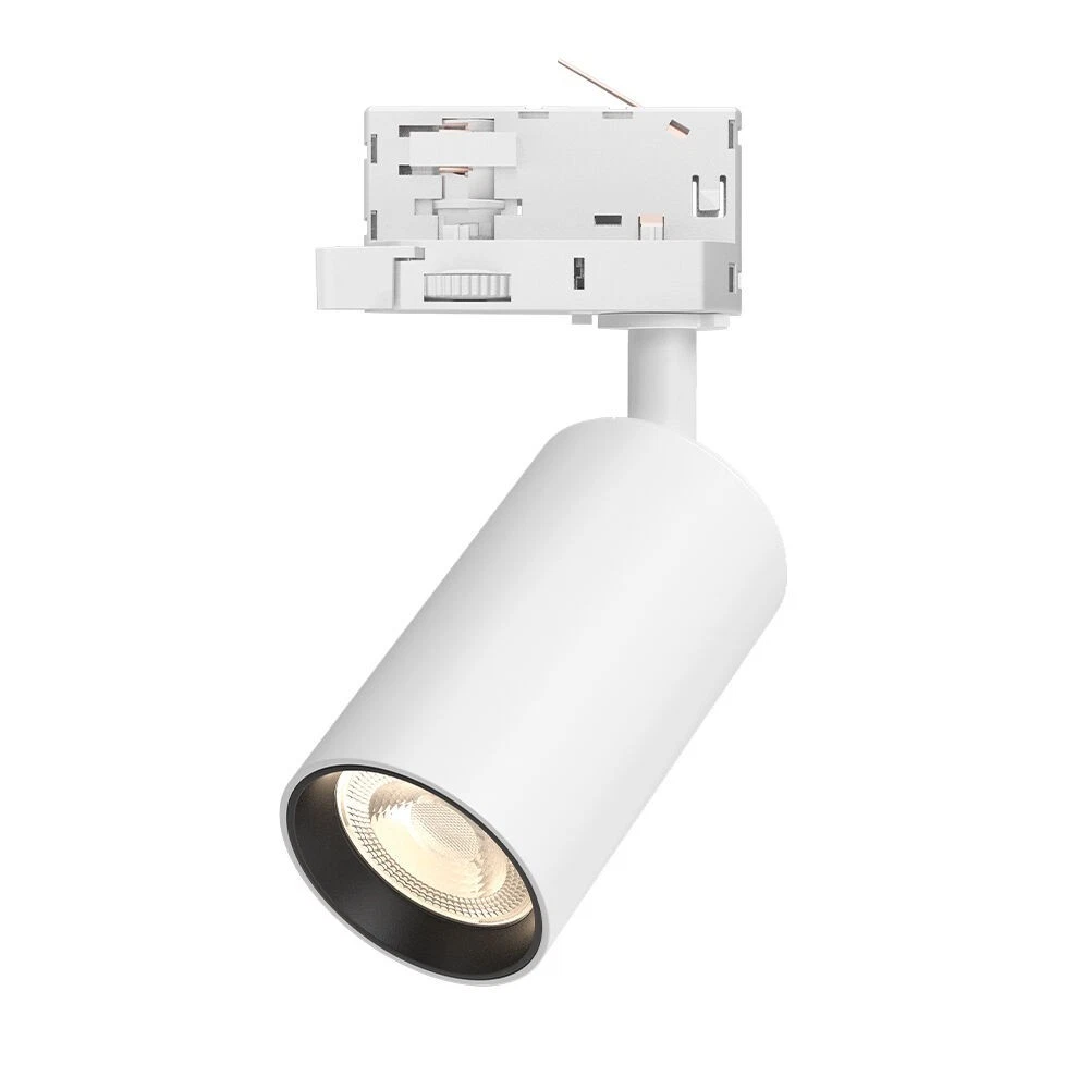 3x CLE PURI LED GU10 Strahler – Für 3-Phasen-Stromschiene (Erco, Staff, Eutrac), Weiß, Dreh- Und Schwenkbar