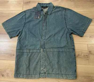 CAMISA JEANS MASCULINA LOUIS VUITTON GRANDE - Imagem 1 de 4