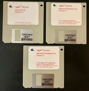 Apple Macintosh SE Service Source 3 Zestaw dyskietek do klasycznych komputerów Mac - Zdjęcie 1 z 5