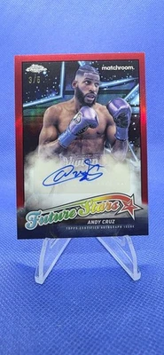 Andy Cruz 2024 Topps Chrome Boxe Future Stars refrator vermelho automático # 3/5 - Imagem 1 de 4