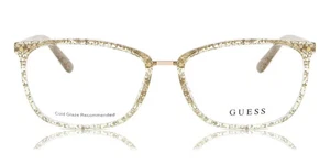 GUESS GU2958 074 Glitter Plastic Square Optical Eyeglasses Frame 54-15-140 - Picture 1 of 3
