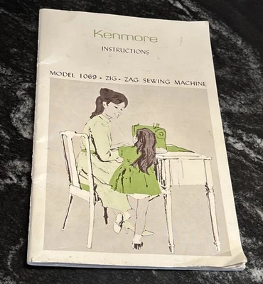 Máquina de Coser Kenmore Vintage Modelo 1069 Zig Zag Manual de Instrucciones - Original Foto 1 de 4