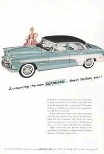 1955 DeSoto Coronado: Finest DeSoto Ever Vintage Print Ad - Picture 1 of 1