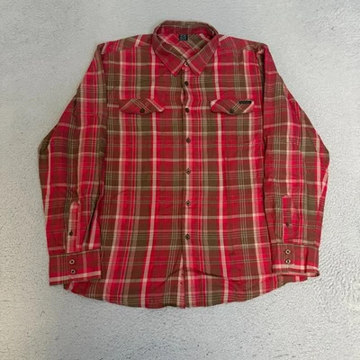 Oakley Shirt Mens Size XXL Red Plaid Long Sleeve Button Up - Image 1 of 4