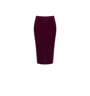 Technical Fabric Sheath Skirt With Split And Side Zip Renaissance Collections - Image 1 of 4