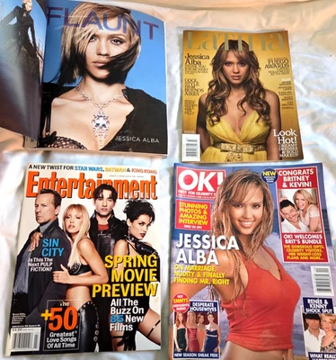 JESSICA ALBA MAGAZINE LOT Flaunt Latina Entertainment OK excellent condition - Image 1 of 4