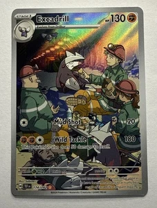 2024 Pokemon TEF EN #174/162 Excadrill Illustration Rare Mint - Picture 1 of 4
