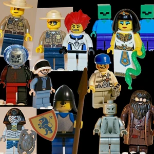 Lot of 13 LEGO Vintage Minifigures Bundle Mixed Harry Potter Star Wars - Picture 1 of 12