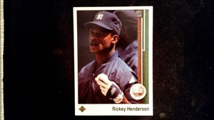 1989 Upper Deck #210 Rickey Henderson - Picture 1 of 2