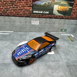 2016 Hot Wheels Toyota Supra Black  #177 HW Speed Graphics Loose Car - Picture 1 of 2