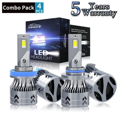 For Chevrolet Malibu 2013-2015 2019-2021 Sedan 4-Door LED Headlight Bulbs White - Image 1 of 4