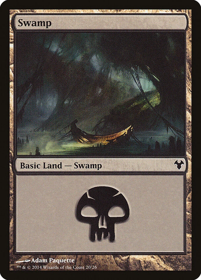 Singles MTG Baisc Land Swamp #20 Modern Event Deck 2014 Near Mint NM - Image 1 of 1