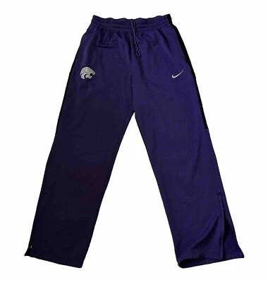Nike K-state Wildcats Basketball Sweatpants Mens LT Zip Pocket Thick & Warm EUC - Image 1 of 4