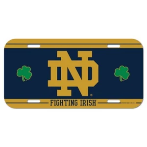 NOTRE DAME FIGHTING IRISH ~ (1) Official NCAA Color Plastic License Plate ~ New! - Picture 1 of 1
