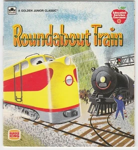 Roundabout Train Golden Junior Classic Book Betty Ren Wright Burger King - Imagen 1 de 4