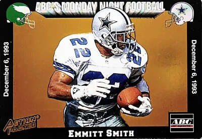 1993 ABC's Monday Night Trading Card Football NFL Emmitt Smith (RB) Card 59 - Image 1 of 2