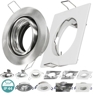 Einbaurahmen GU10 MR16 LED ✅ Einbaustrahler Einbauspot Deckenstrahler Bad IP44 - Bild 1 von 14
