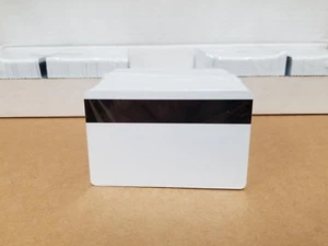 100 tarjetas blancas de PVC HiCo Mag, CR80 0,30 mil, 3 pistas banda magnética envío en EE. UU. - Imagen 1 de 2