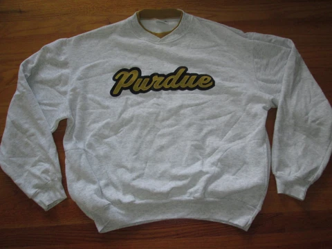 PIONEER SPORTS Vtg 1990s PURDUE BOILERMAKERS Sweat shirt t jersey MADE USA 2X XX Cover
