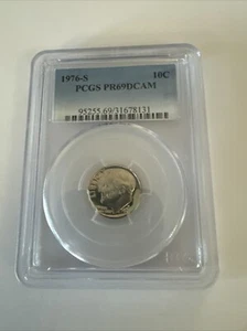 Moneda de diez centavos Roosevelt 1976-S 10C DCAM (prueba) - Imagen 1 de 2