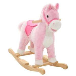 Balancín de Peluche Animal Mecedora Caballito Infantil Juguete para Niños vidaXL - Imagen 1 de 18