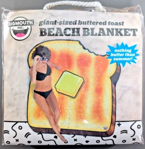 GIGANTISCHE GEBUTTERTE TOAST STRANDDECKE/HANDTUCH - 60 X 60 Zoll - KOSTENLOSER VERSAND IN UK - SONNIG - Bild 1 von 3