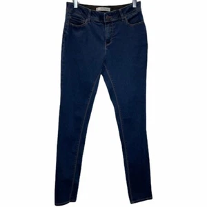 Pantalones de mezclilla ajustados Cato para mujer talla 8 azul elástico cremallera lavado oscuro tiro medio - Imagen 1 de 6