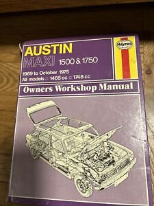 Workshop Manual - Haynes 052 - Austin Maxi 1500 & 1750 - 1969-1975