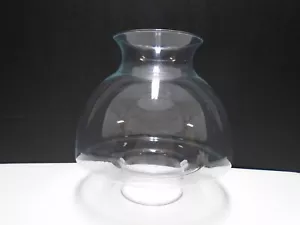 Clear Glass Mushroom Shaped Hurricane Lamp Candle Shade 7 " Height 3" Fitter EUC - Picture 1 of 3
