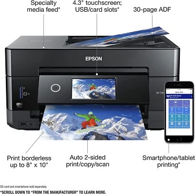 Epson Expression Premium XP-7100 Wireless Color Inkjet Printer All-In-One NEW - Image 1 of 4