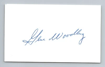GENE WOODLING Autograph Signed 3x5 Index Card Authentic AUTO w/ JSA LOA - Image 1 of 4